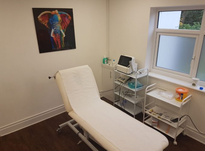 clinic room with bed